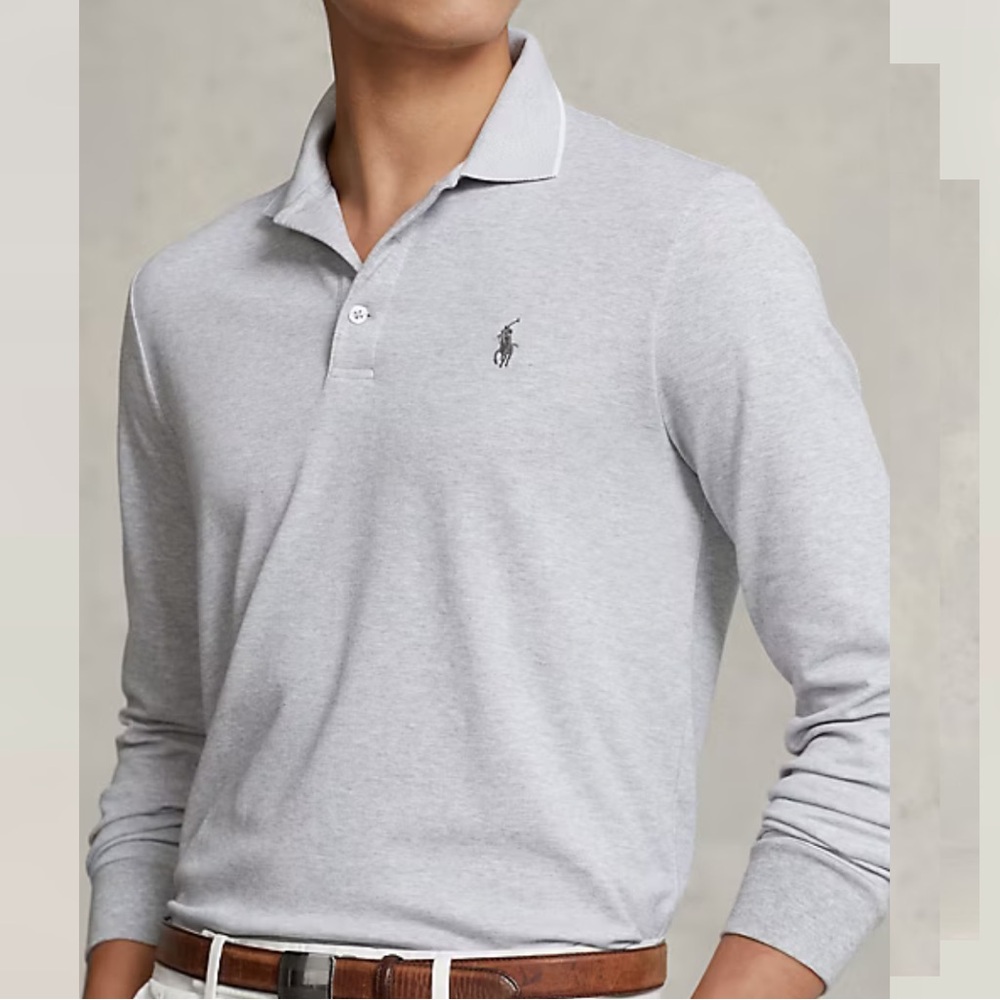 *NEW Polo Ralph Lauren Long Sleeve Grey Size Large